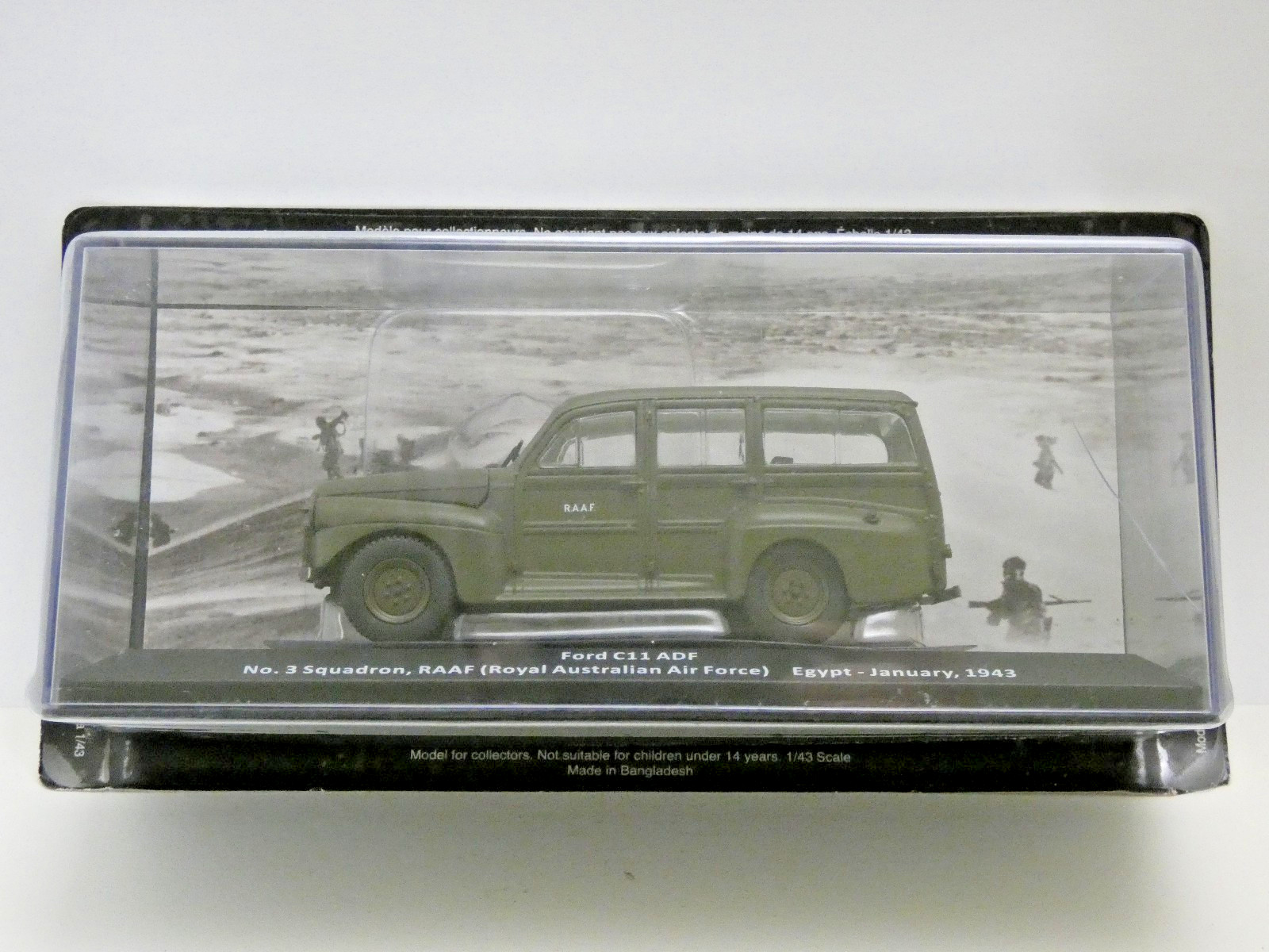 Ford C11 ADF miniature de collection militaire RAAF Égypte 1943 échelle 1/43