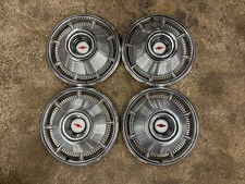 1966 66 Chevrolet Chevy Bel Air Biscayne 14 Full Hubcaps Set Hub Caps Full Size