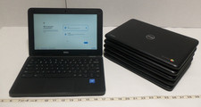 Lot of 6 Dell Chromebook 11 Laptops 11.6" 4GB RAM Intel Celeron N3060 1.60GHz E