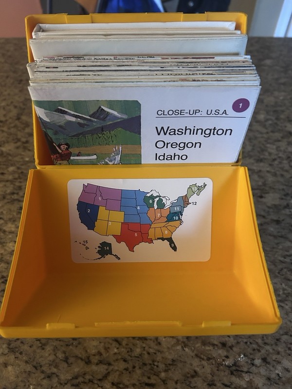 National Geographic CLOSE-UP: U.S.A. Map Cards Set - Washington Oregon Idaho