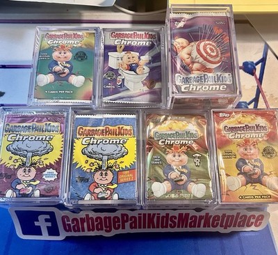 2013-25 GARBAGE PAIL KIDS CHROME 1 2 3 4 5 6 7COMPLETE SETS 720 CARDS + WRAPPERS