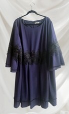 Women’s Gorgeous Blue Dress by Eliza J ~ Lace Trim ~ All lined ~ 22W