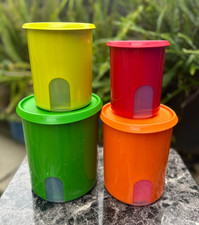 Tupperware One Touch Reminder Canister Set Ne...