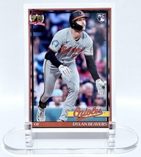 2026 Topps Series 1 Dylan Beavers RC 1991 Topps #T91-24 Baltimore Orioles