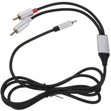 2 Pack USB C to Rca Audio Adapter Cable Reusable Audio Conversion for Speakers