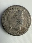 1907 D Barber Dime in Good Condition With Good Detail