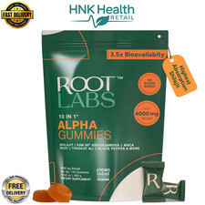 Root Labs 10-in-1 Alpha Shilajit Gummies   4000mg Himalayan Shilajit   120 Gummy