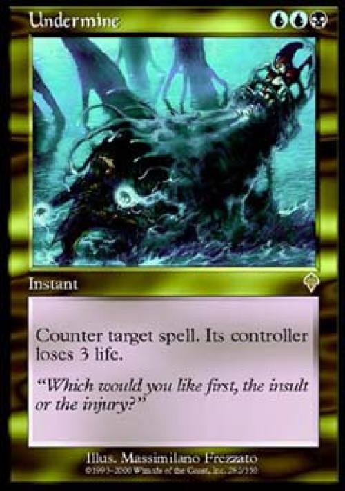 MTG English Undermine NM Normal Invasion