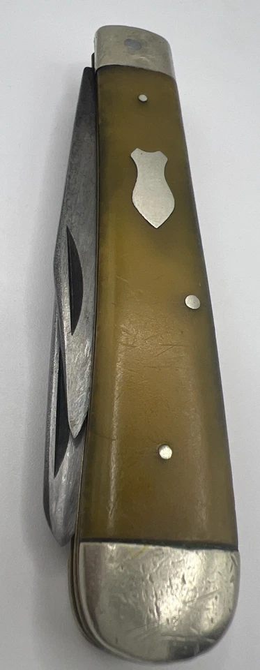 Navaja de Bolsillo de Colección Carl Schlioper Eye Marca Alemania 2 Hojas Tipo Trampero Foto 4 de 4