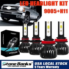 12000k Led Headlight High Low Beambulbs For Chevy Silverado 1500 2500 2007-2015 12000k Led Headlight High Low Beambulbs For Chevy Silverado 1500 2500 2007-2015