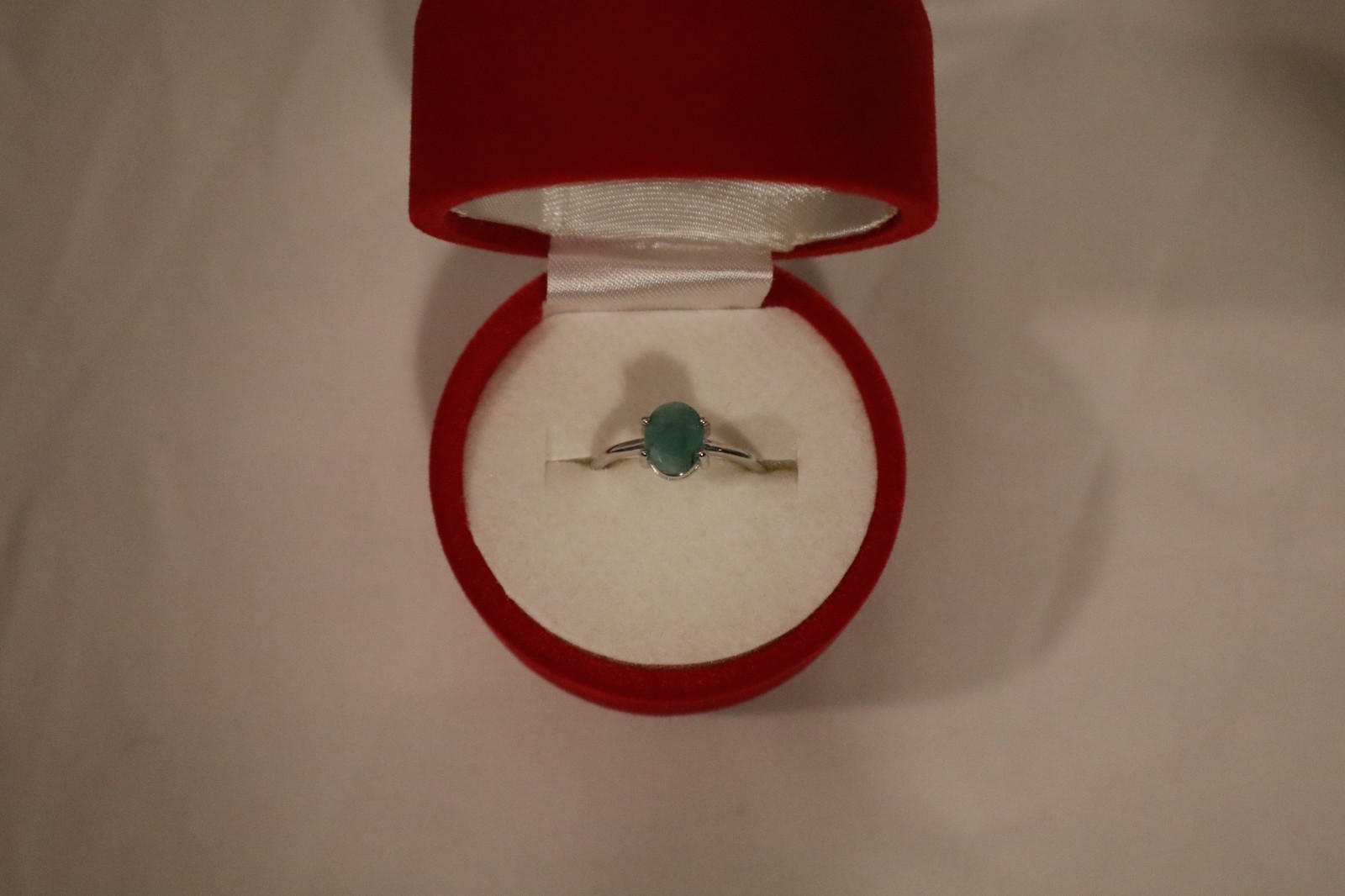 Silver Emerald Ring - image 2
