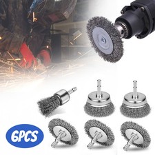 1/4 Zoll Drahtbürste Set 6-teilig für Bohrmaschine