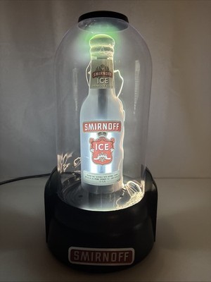 Smirnoff Ice Light-Up Bottle Electric Plasma Lamp Display for Man-Cave/Bar
