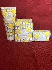 BEEKMAN 1802 SUNSHINE LEMON GOAT MILK BODY CREAM, SOAP HAND CREAM LOT OF 3