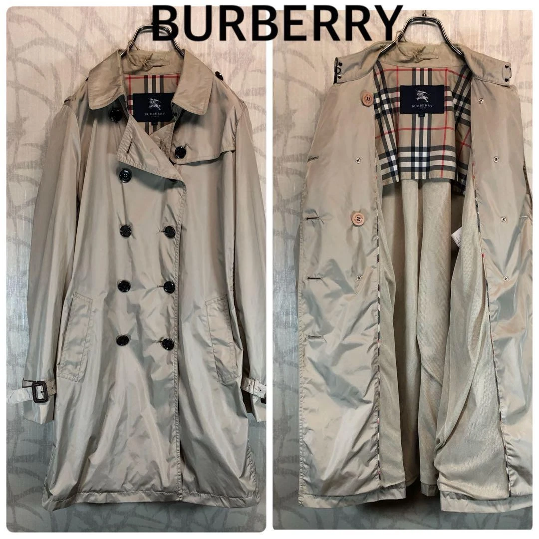 BURBERRY LONDON Novacheck Trench Coat Uomo #EG AZA