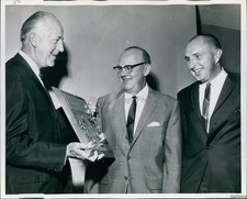1955 Cj Jensen John Hoetmer Brooks Whittle Sand Point Pro Honored Wirephoto 8X10