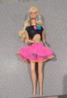 VINTAGE 1989 Dance Club Barbie Doll W/ Original Outfit w Earrings *mark on foot