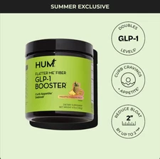 HUM Flatter Me Fiber GLP-1 Booster - 4oz Pineapple Passion Fruit