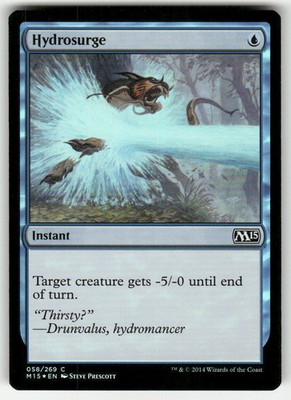 #ad Hydrosurge 58 Foil C Magic 2015 M15 NM Magic: The Gathering $1.49