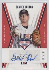 2019 Panini USA Baseball Stars & Stripes 287/299 Samuel Dutton #15U-SD Auto 16cj