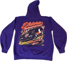 Eldora Speedway Late Model Racing USA Pull Over Hoodie Sweatshirt M Medium C98