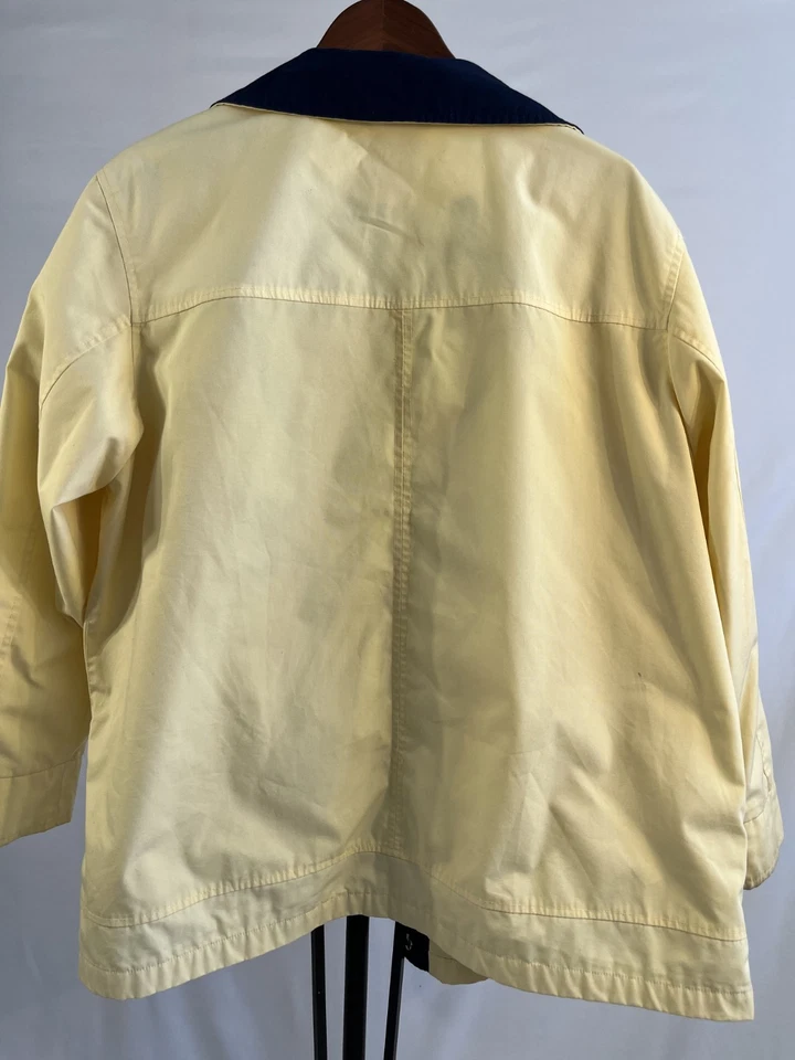 NorthCrest Yellow Rain Jacket Waterproof Hooded Womens M Vintage - Image 2 of 4