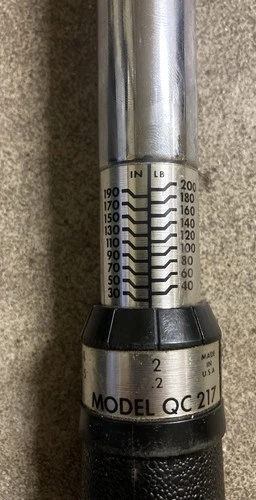 Snap On Blue Point Model QC 217 Torque Wrench