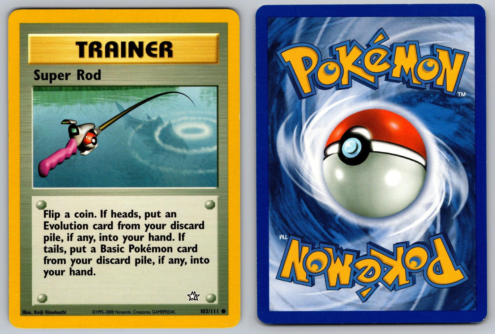 Pokemon : Neo Genesis Super Rod 103/111 Common Unlimited LP