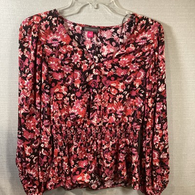 Vince Camuto floral gathered waist nwt Sz small