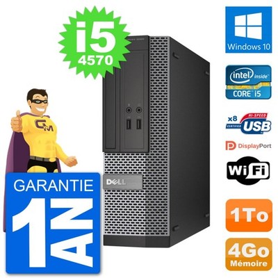 PC Dell Optiplex 3020 SFF I5-4570 RAM 4GB Festplatte 1TB Windows 10 Wifi