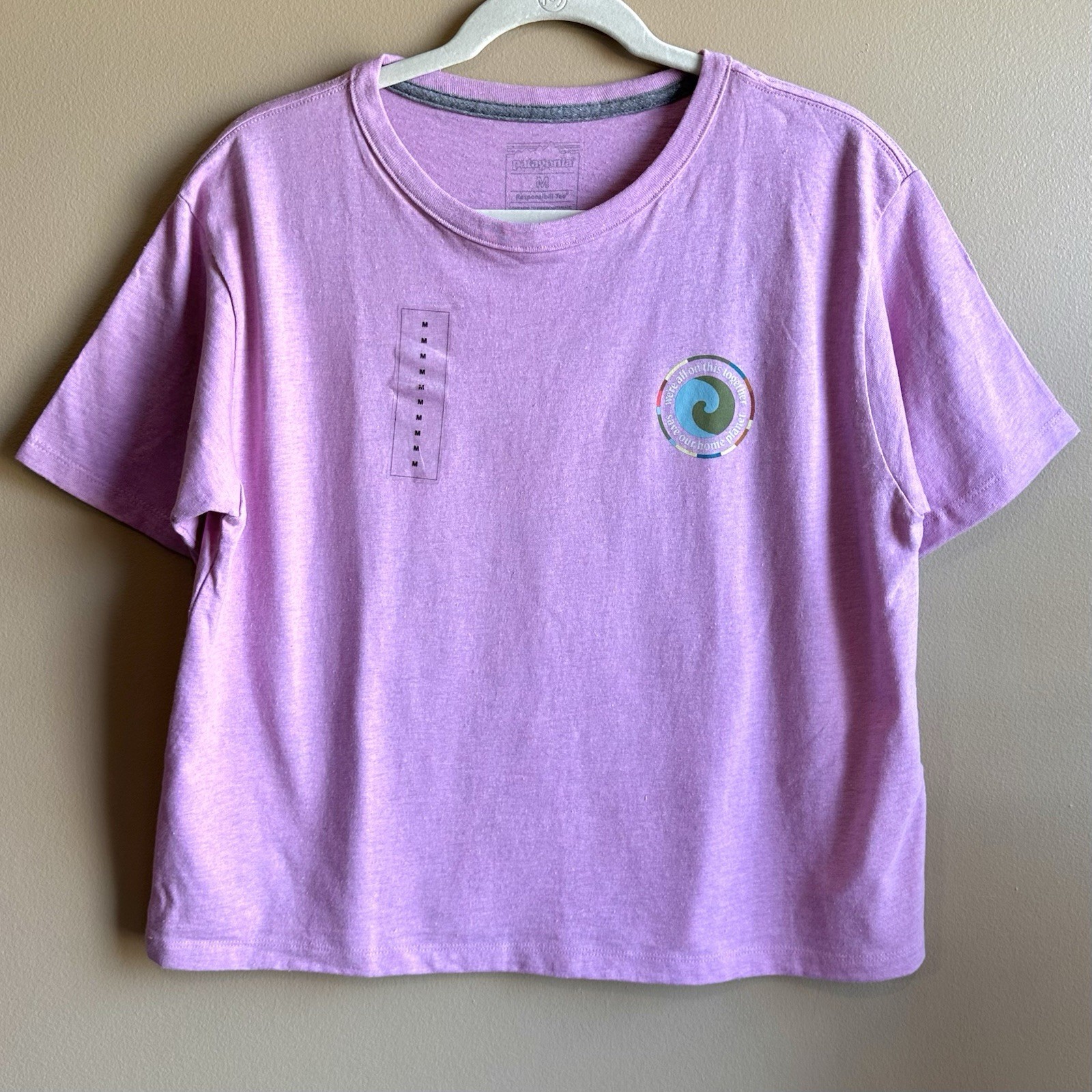 Patagonia Womens T-Shirt Short Sleeve Unity Fitz Logo Responsibili-Tee Sz M NEW thumbnail 4