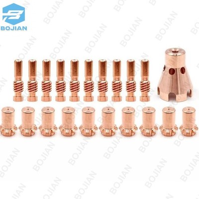 21pcs Plasma Electrode Tip Drag Shield Cap for Lincoln ProCut-55/80 Cutter