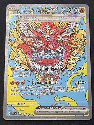 Pokémon TCG Hearthflame Mask Ogerpon ex 148/131 Prismatic Evolutions 210 HP Ill 