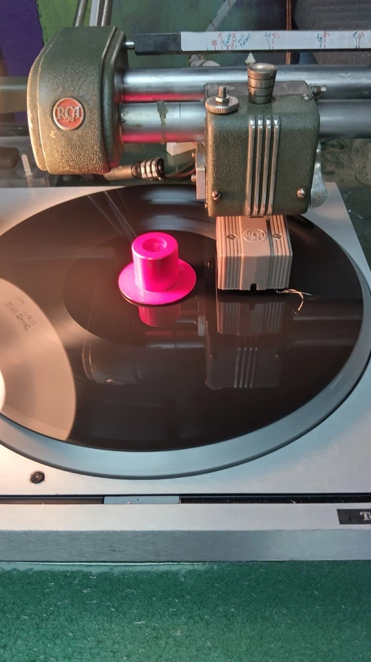 Lathe cut Vinyl Record 12" Black 45RPM  Your music cut on to a poly vinyl record - Image 3 of 3