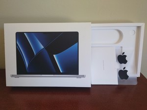 Apple MacBook Pro M3 14" EMPTY BOX ONLY with Logo Sticker - Excellent Condition 