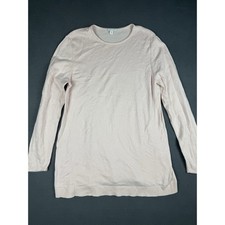 J Jill Sweater Womens Medium Pale Pink Knit Long Sleeve Tunic