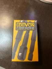 LEXIVON Impact Grade Socket Adapter Set, 3 Extension Bit With Holder | 3-Piec...
