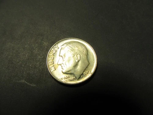 1956 D Silver Roosevelt Dime Unc.