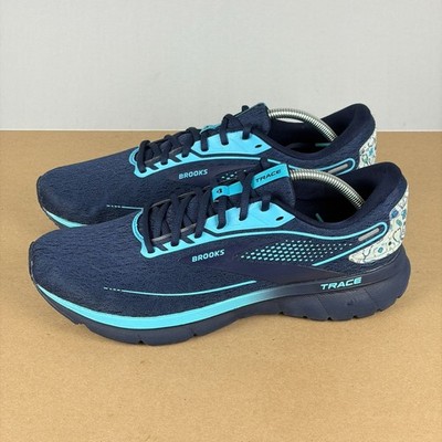 Brooks Trace Hero Nurse Doctor Athletic Running Shoes Mens 11.5 Blue Breathable