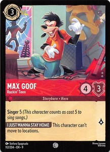 Max Goof Rockin' Teen 112/204 Fabled Disney Lorcana 019849