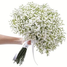 20pcs Realistic White Gypsophila Artificial Flowers - Elegant Faux Breath for We