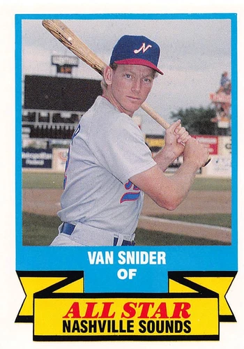 Van Snider 1988 CMC Triple A All-Stars 8  Nashville Sounds  Baseball Card
