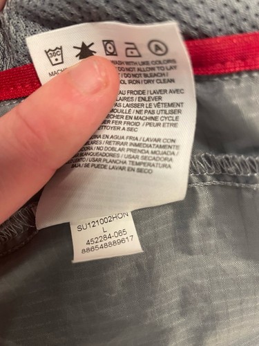 Nike Air Jordan Jacket Mens Large Gray JSW Wings Windbreaker Hooded Full Zip - Picture 16 of 19