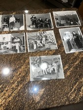 1950’s Photographs US Navy Sailors Men On Ship Music Band Playing Authentic Pics