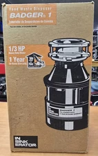 InSinkErator Garbage Disposal with Power Cord Badger 1 Standard Series 1/3 HP