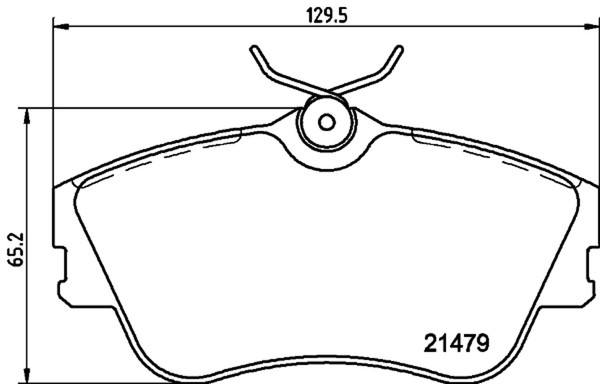 Bremsbelagsatz Scheibenbremse Hella Pagid 8DB 355 018-071 FüR 70B 70C VW 7DB T4-image