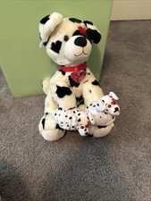 Be Mine Dalmation Dog Puppy Build A Bear 2009 Pre-Loved Hearts W/ Slippers