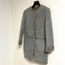 SPRUNG FRERES Reversible Shearling Coat Gray M