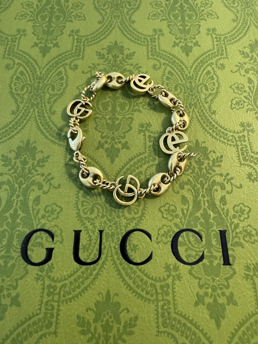 Auth Gucci Antique Gold Marmont Bracelet Sz 7in NICE | eBay
