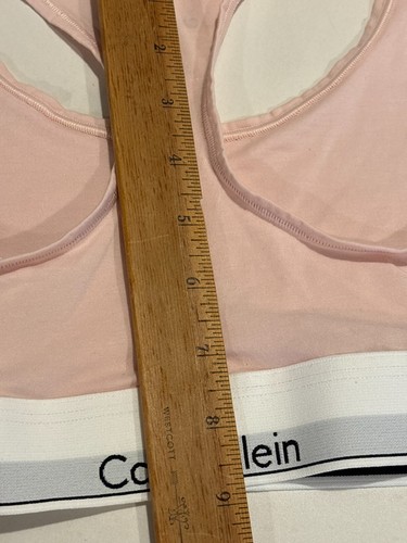 Calvin Klein Womens Pink Bralette Racerback Stretch Pullover F3785 Size L NWT - Picture 6 of 7